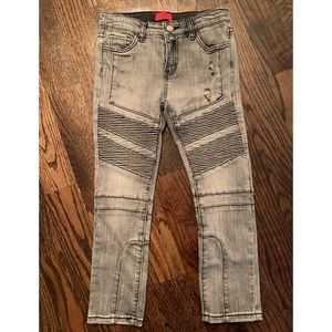 Boys Haus of JR Grey Biker Jeans